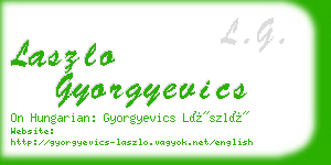 laszlo gyorgyevics business card